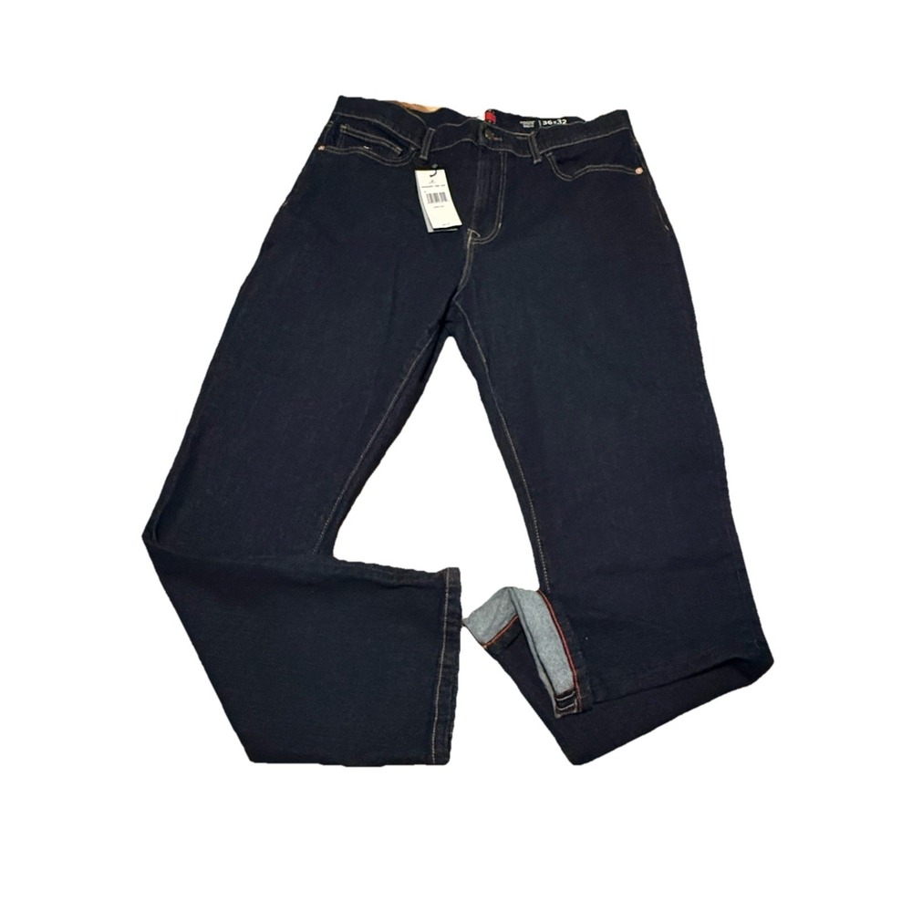 Tommy Hilfiger Slim Denim Jeans Men's 36x32 Dark Stretch $89.50‎ NWT Selvedge